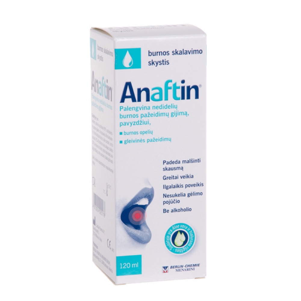 Anaftin Burnos Skalavimo Skystis 120 ml