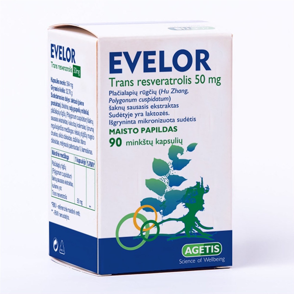 Evelor 50 mg, 90 Kapsulių