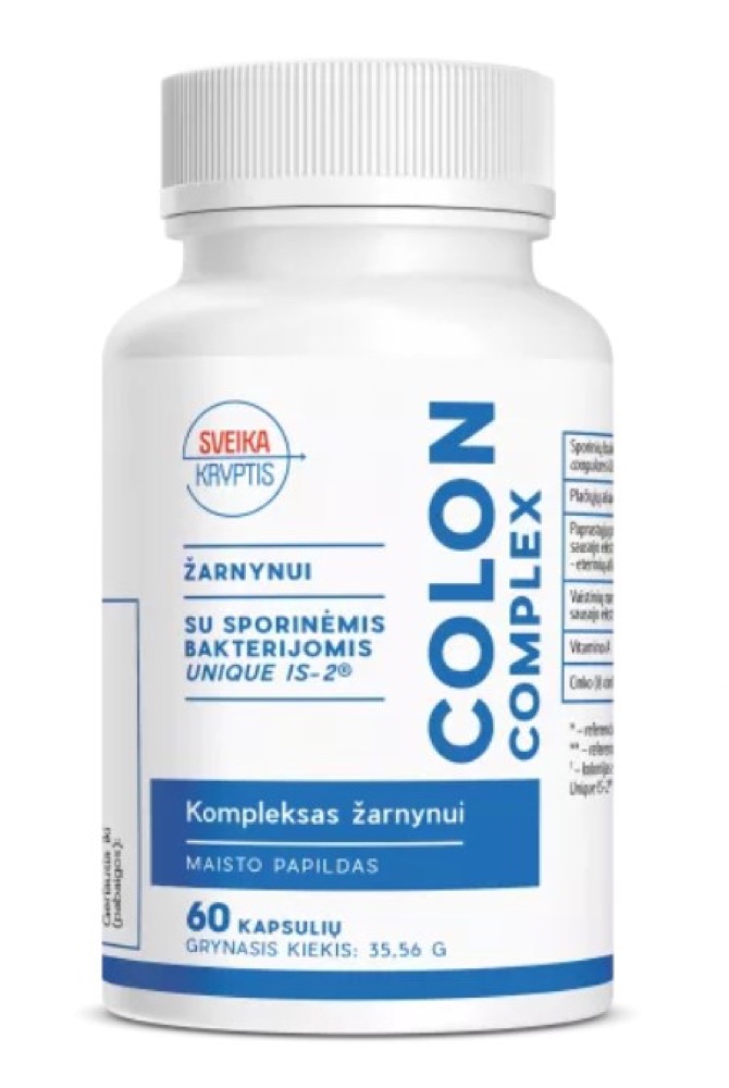 Sveika kryptis Colon Complex kapsulės N60